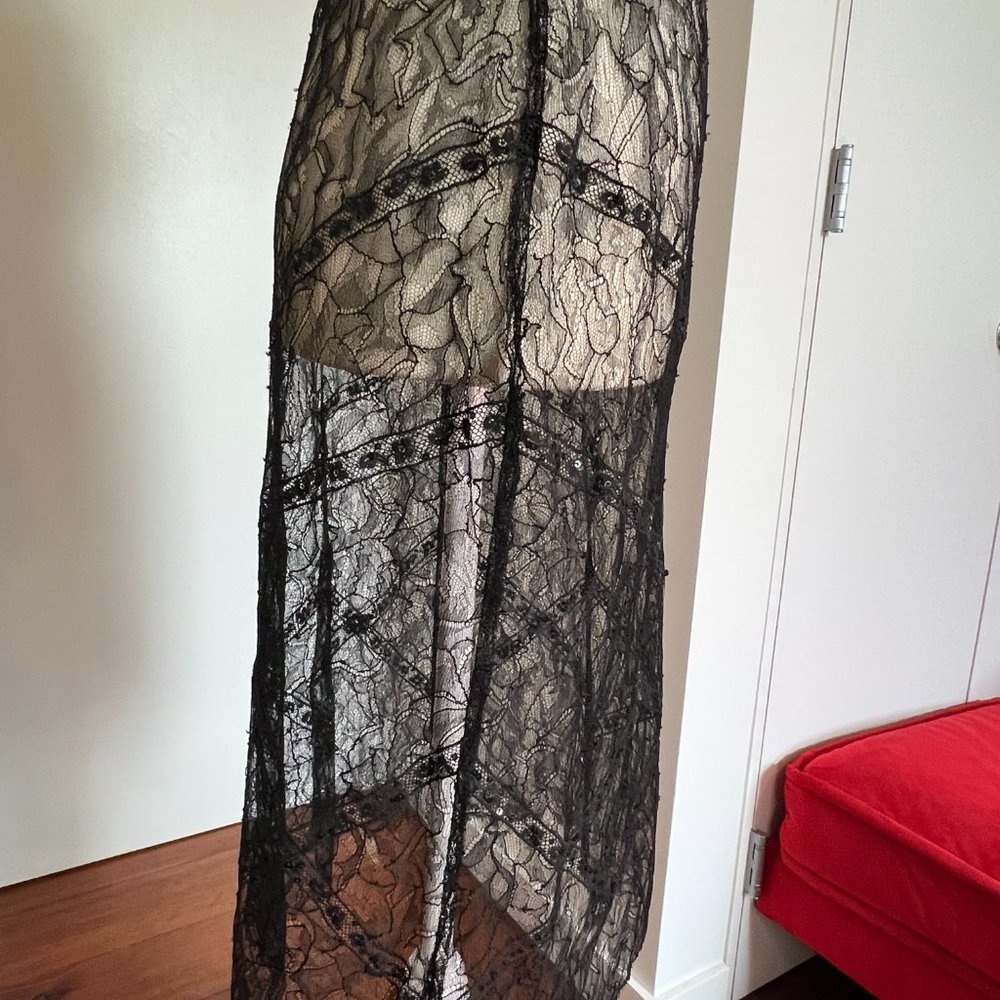 Chanel Cruise handmade lace and sequin sheer skirt Size 38 US 4/6/S - Picture 6 of 16